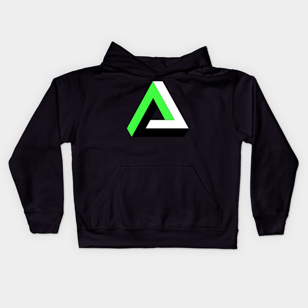 Penrose triangle I Kids Hoodie by Scar